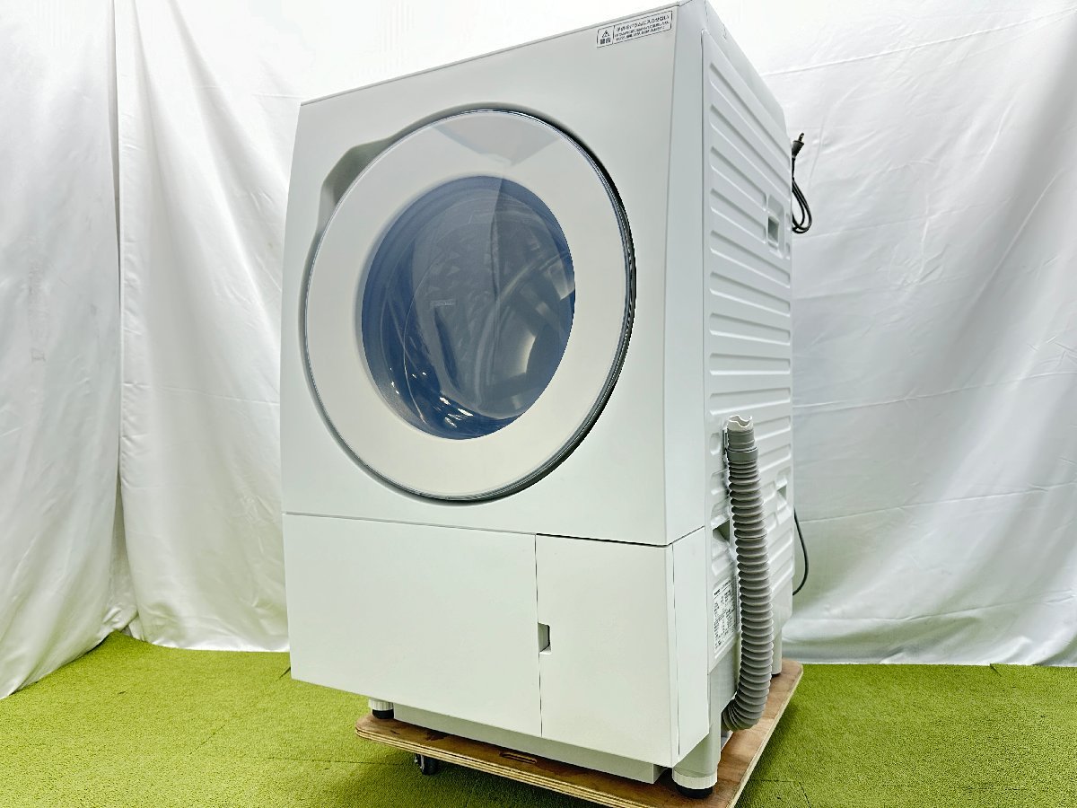 2022年製 パナソニック Panasonic ドラム式洗濯乾燥機 洗濯12kg 乾燥6kg 右開き 斜型 トリプル自動投入 NA-LX127AR d12137S_画像1