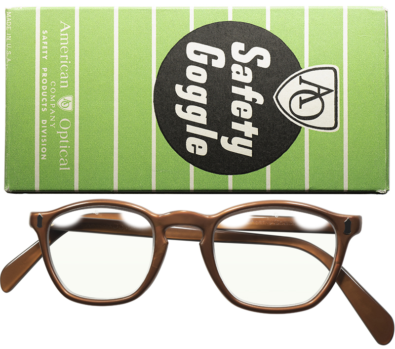 US古着と抜群に馴染む無骨さが最高のOLD SAFETY1940-50sUSA製デッド AMERICAN OPTICAL アメリカンオプティカル ウェリントンsize44/20
