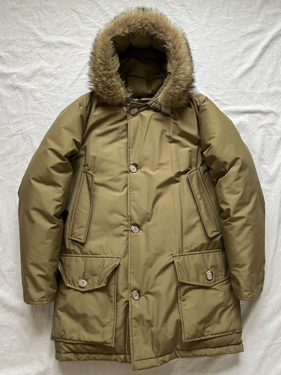 希少カラー USA製 WOOLRICH ARCTIC PARKA アークティックパーカー 玉虫 ダウンジャケット ウールリッチ コート アメリカ製 米国製 SHIPS S_画像1