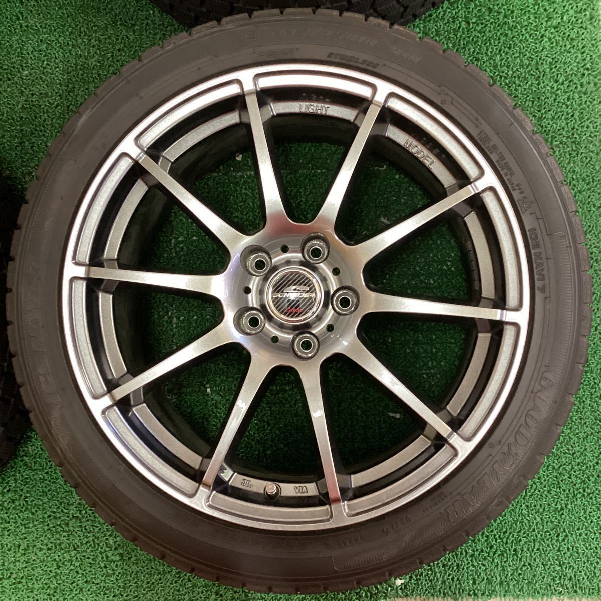 スタッドレス 社外アルミセット18x8J+35 114.3-5H中古品4本_画像5