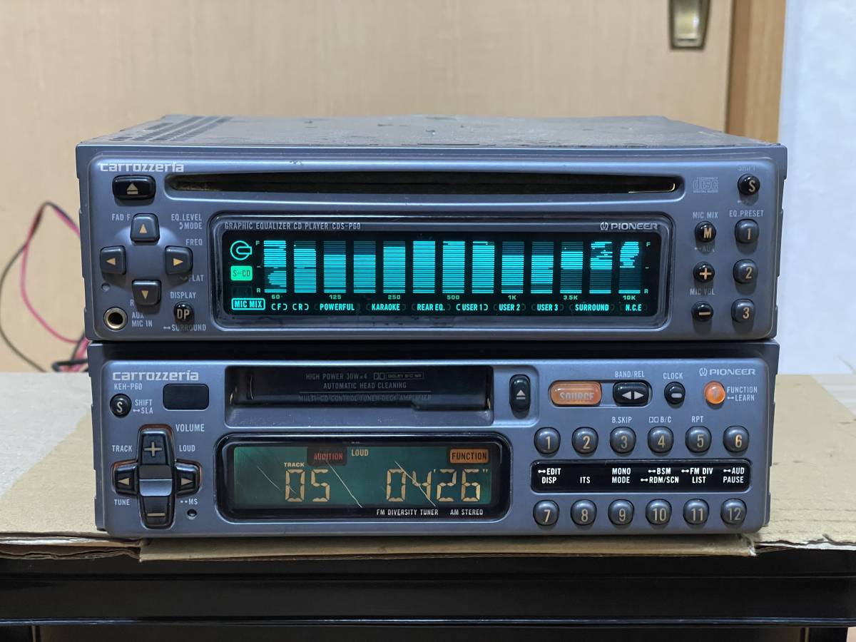ワケ有り動作品□カロッツェリア製1DIN+1DIN CD/カセットデッキ ワケ有り動作品□カロッツェリア製1DIN+1DIN CD/カセットデッキ