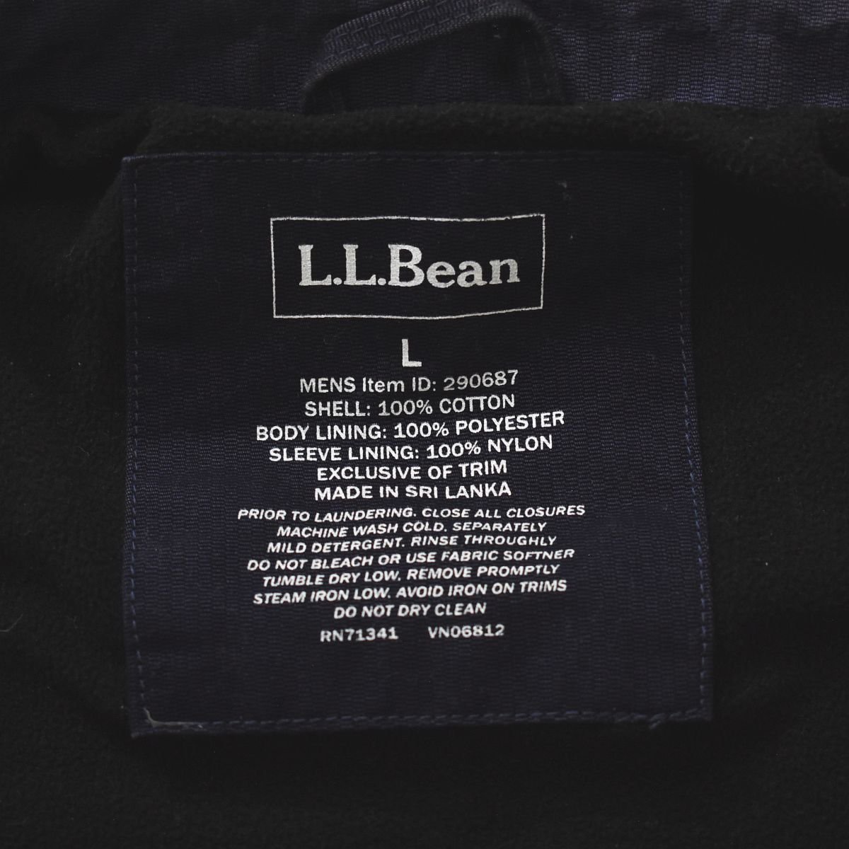 ★レアデザイン エルエルビーン L.L.Bean フリース裏 シェルド モールスキン ワーク ジャケット L ネイビー★アウトドア ハンティング★_画像5