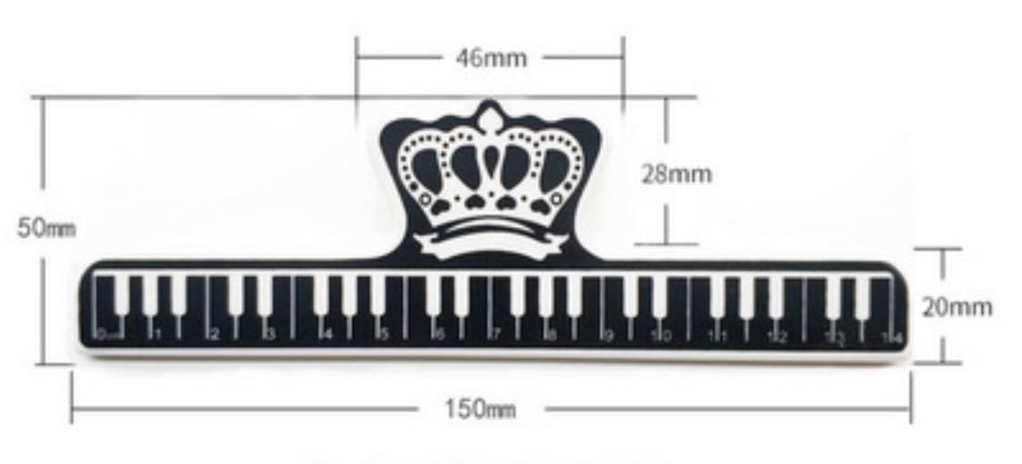 楽譜クリップ ブラック 黒 スコア ピアノ 楽器 習い事 大きい 強力 本 プレゼント_画像5