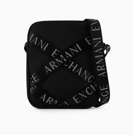 新作モデル　日本未発売　直営　A|X Armani Exchange Logo tape crossbody bag　本物をお届け！！