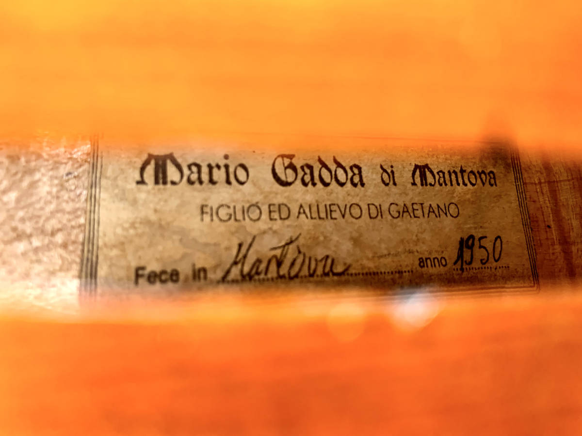  Mario GADDA 1950 年イタリア製バイオリン4/4_画像10