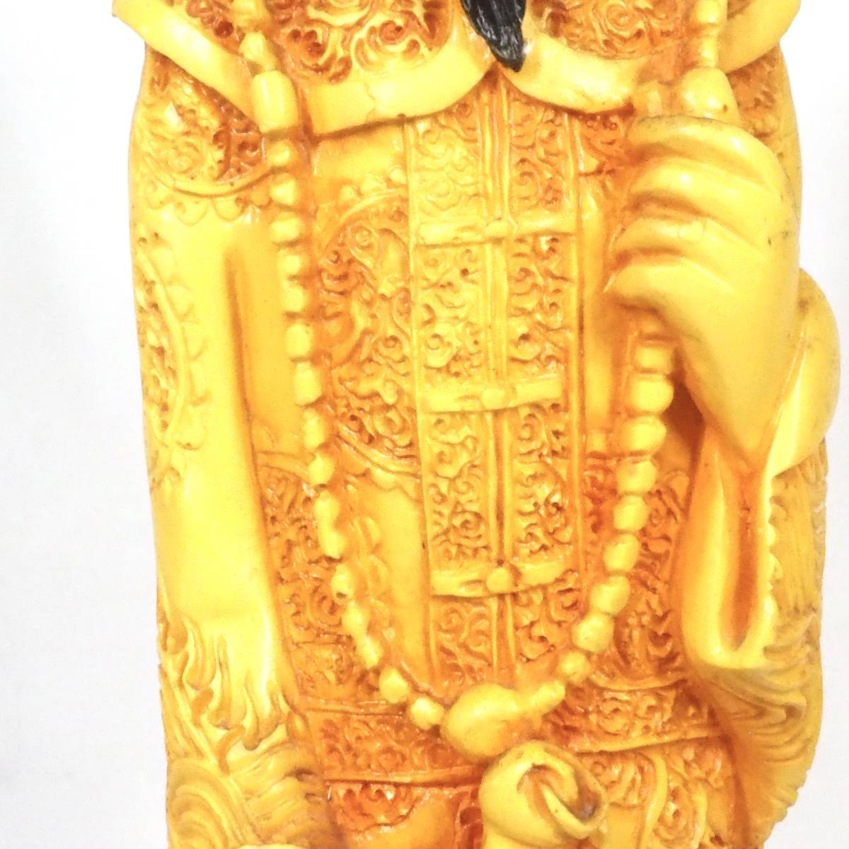 中国古玩 東洋彫刻 骨細工 中国皇帝彫刻像 インテリア 装飾品 飾り小物 オブジェ IAI512_画像5