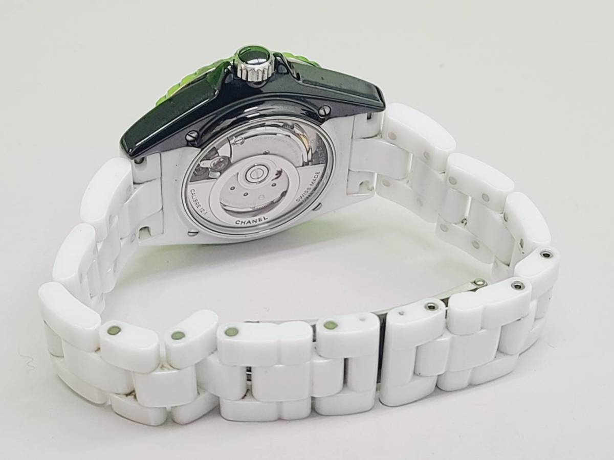  Chanel CHANEL J12paladoks38mm H6515 men's wristwatch Date white ceramic self-winding watch paradox 90192483