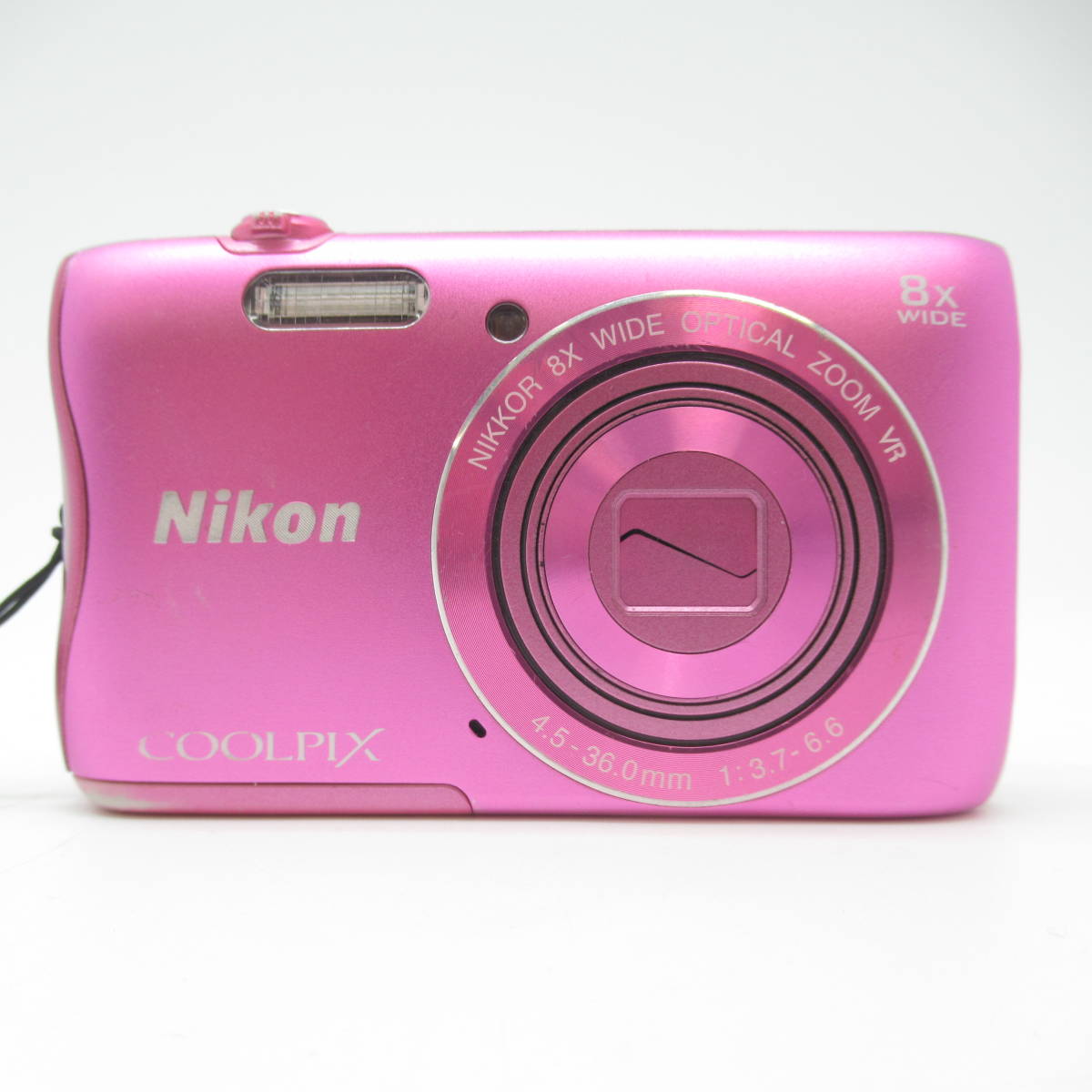 Nikon ニコン コンパクトデジタルカメラ COOLPIX S3700 ピンク【 中古品 / 動作確認済み / 現状品 】_画像8