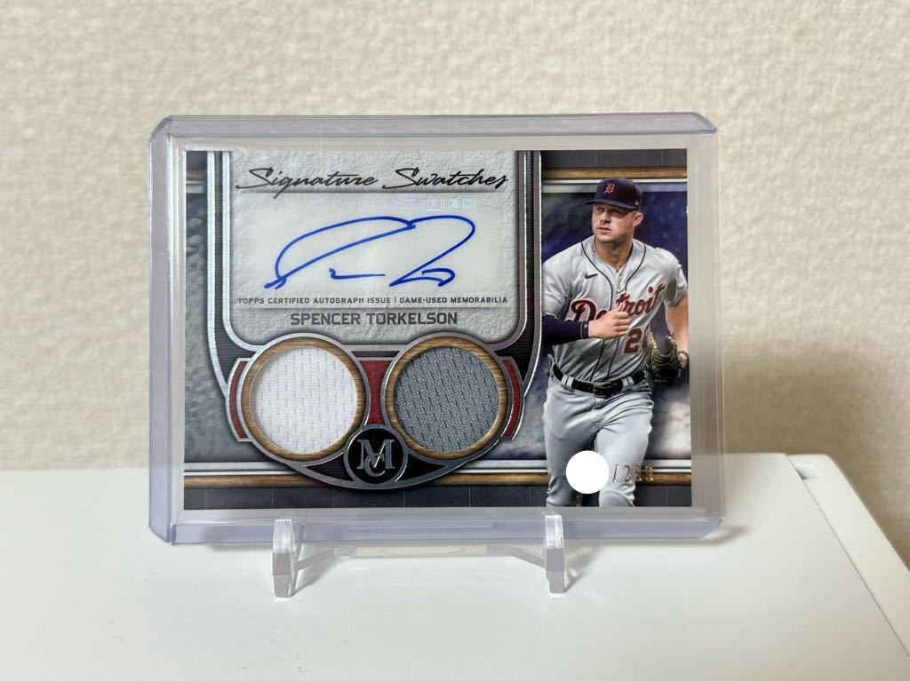 Topps Museum 2023 Detroit Tigers Spencer Torkelson Dual Relic Auto_画像1
