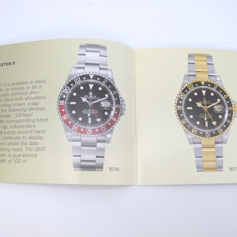 ROLEX ロレックス 腕時計 GMTマスター2説明書 英語表記 冊子 付属品_画像3