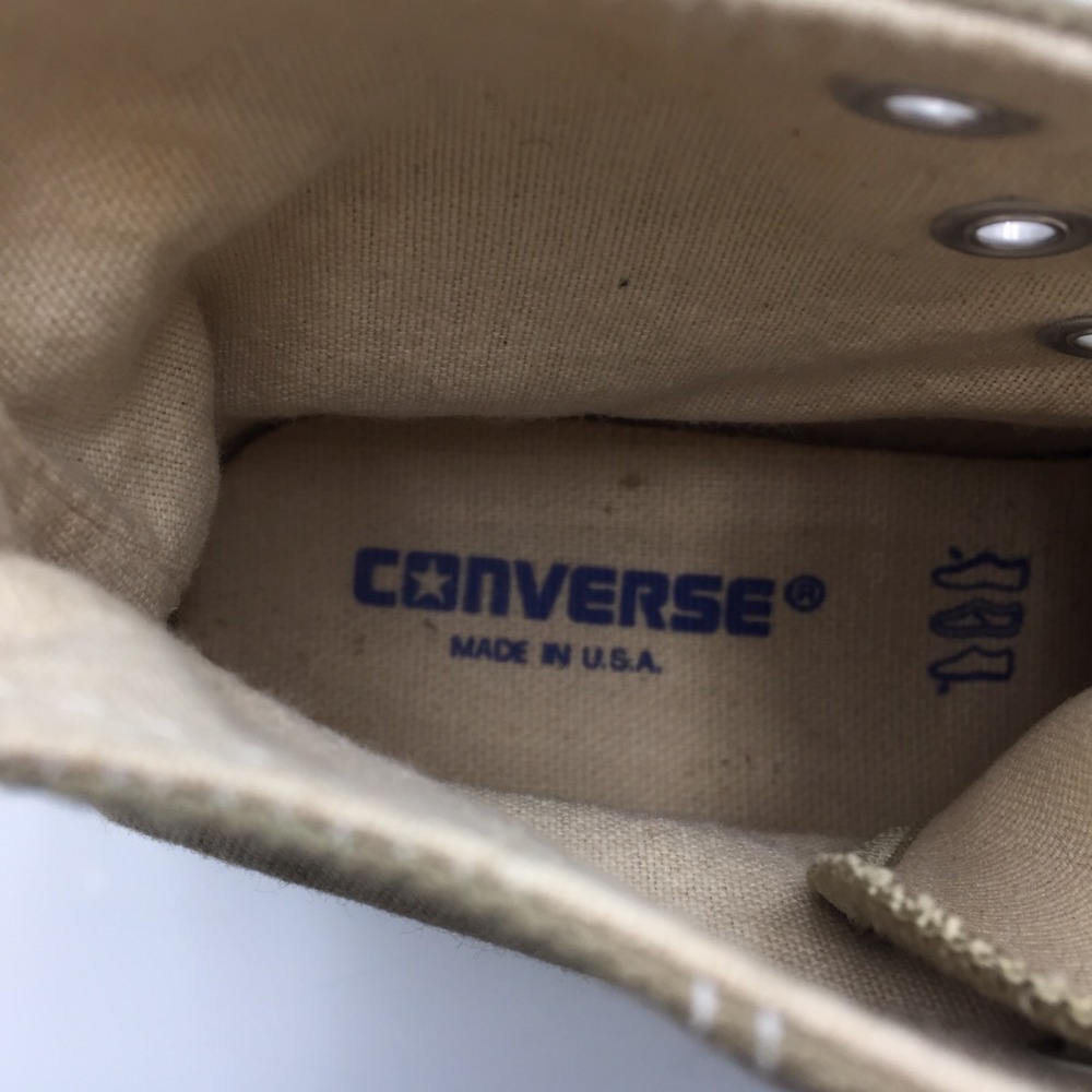 Converse All Star スニーカー CONVERSE オールスターH1 23.5cm ベージュ・カーキ MADE IN U.S.A 美品_画像5