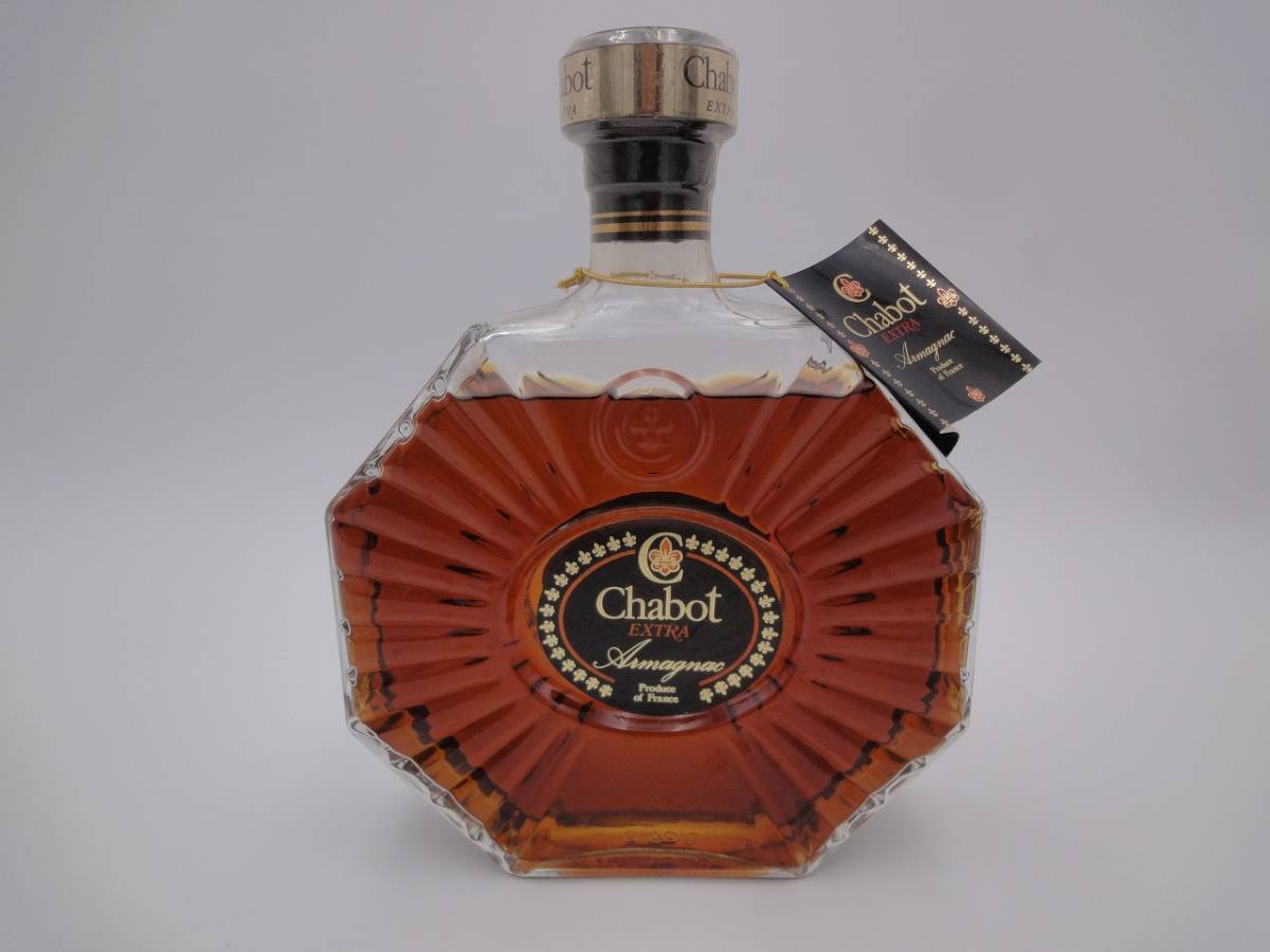 【1円スタート】未開栓 Chabot EXTRA ARMAGNAC シャボー エクストラ アルマニャック タグ付き 未開封 古酒 フランス BRANDY ブランデー _画像1