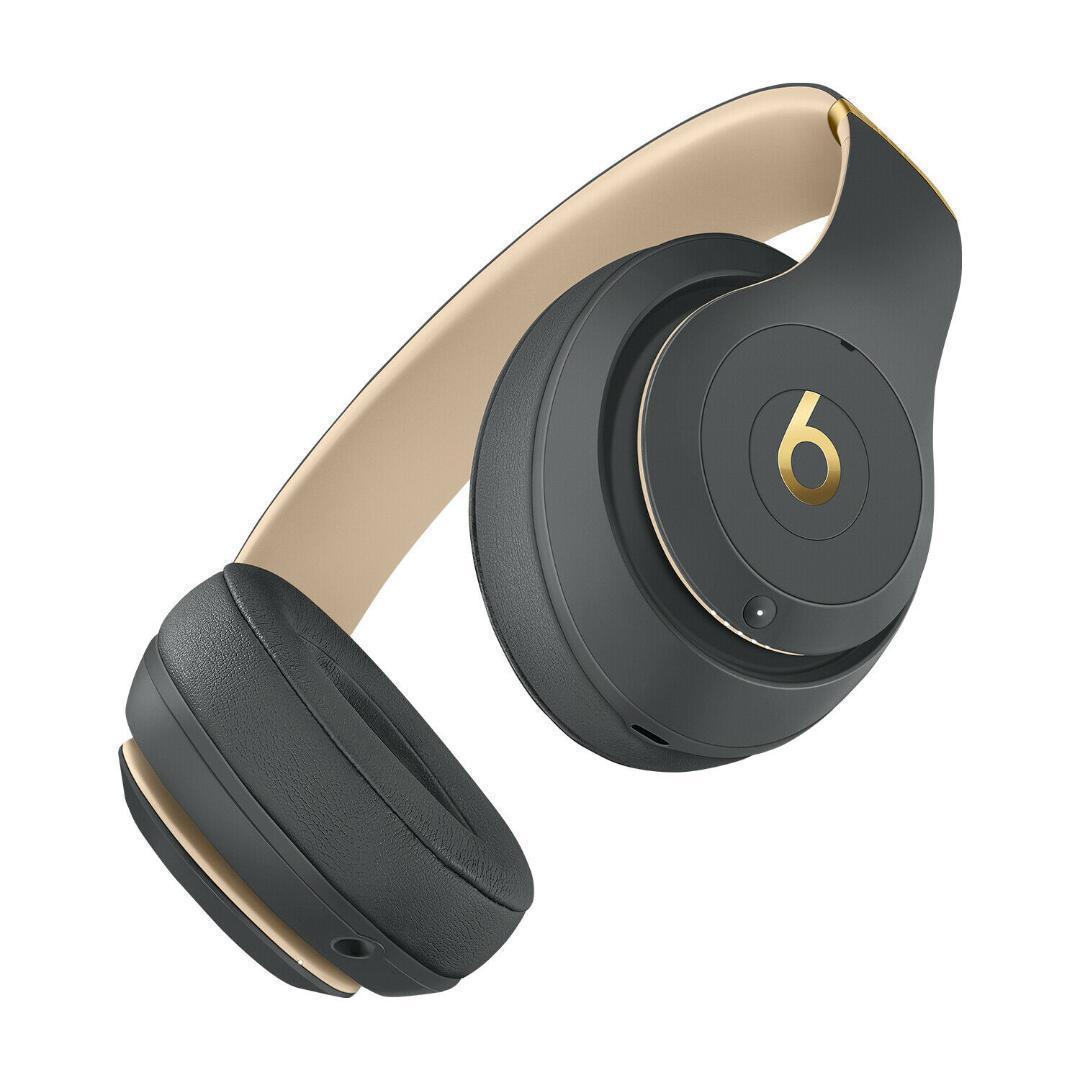 未使用に近い Beats Studio3 ビーツ ワイヤレス wireless ノイズキャンセリングヘッドホン shadowgrey シャドーグレー 灰色 Bluetooth