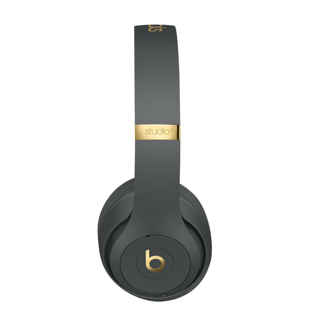 未使用に近い Beats Studio3 ビーツ ワイヤレス wireless ノイズキャンセリングヘッドホン shadowgrey シャドーグレー 灰色 Bluetooth