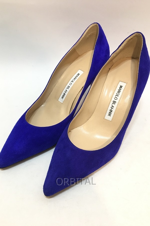 MANOLO BLAHNIK マノロブラニク スエード パンプス MANOLO BLAHNIK マノロブラニク スエード パンプス