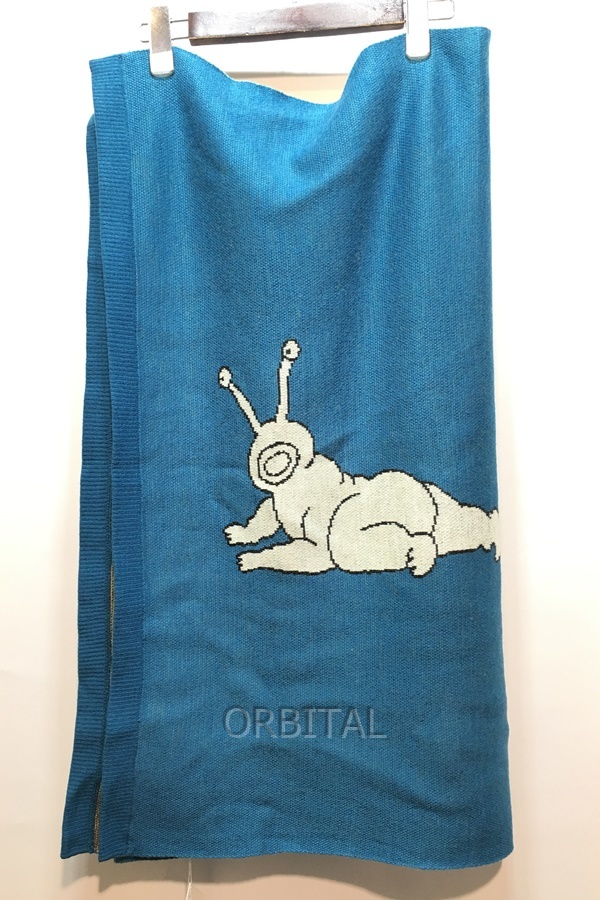 経堂) megumi yamazaki bedsidedrama “Crawling Forward Stole” ニットストール アートワーク 定価1.7万円_画像5