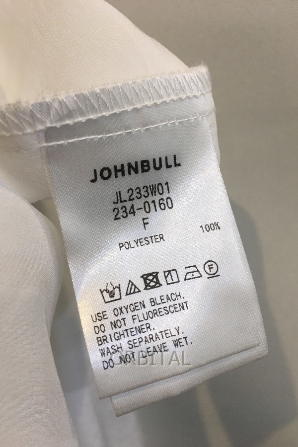 二子玉) JOHNBULL ジョンブル 23AW サテンテープヒブワンピース 定価22,000円 JL233W01 ホワイト レディース F_画像7