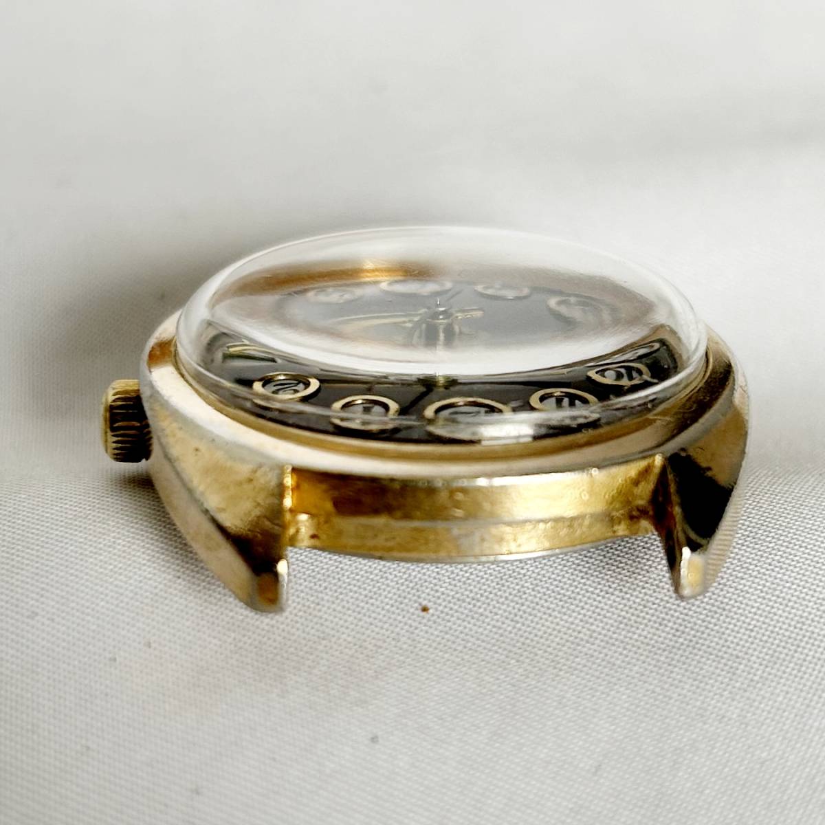 【希少ジャンク】1970年代　TIMEXタイメックス　テレフォンダイアル　アンティークウォッチ メンズ腕時計 34mm 機械式 手巻き 紳士_画像7