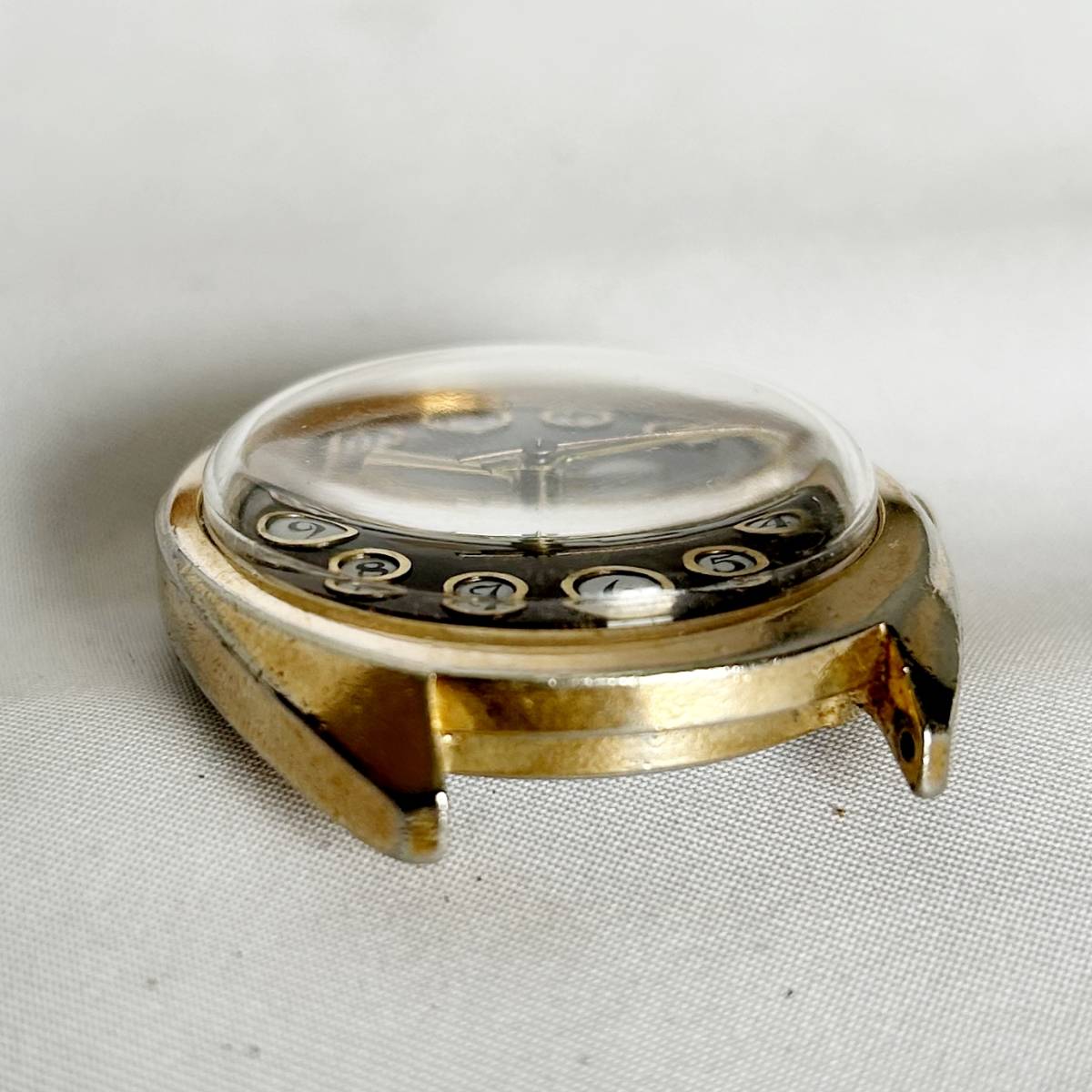 【希少ジャンク】1970年代　TIMEXタイメックス　テレフォンダイアル　アンティークウォッチ メンズ腕時計 34mm 機械式 手巻き 紳士_画像8