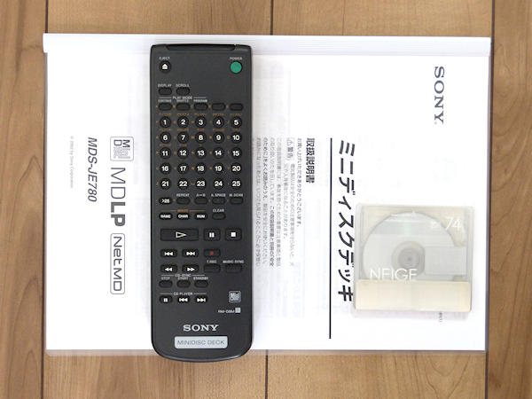 ★19 完動美品 SONY MDS-JE780 MDLP対応 TYPE-S(R含)搭載 ソニーMD用リモコン/取説/新品MD付 ★_画像10