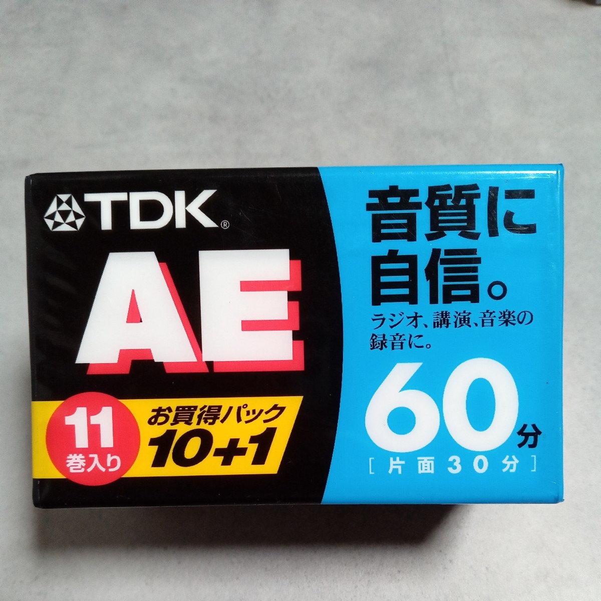 カセットテープ/60分/TDK/ノーマルポジション/未使用4本_４本のみです