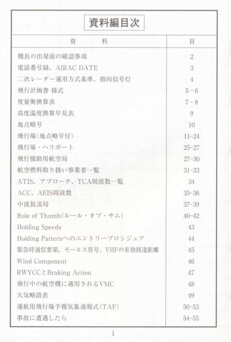 2024年版 JAPA 日本航空機操縦士協会 パイロット手帳｜飛行場地点略号・周波数等の航空資料掲載_画像3