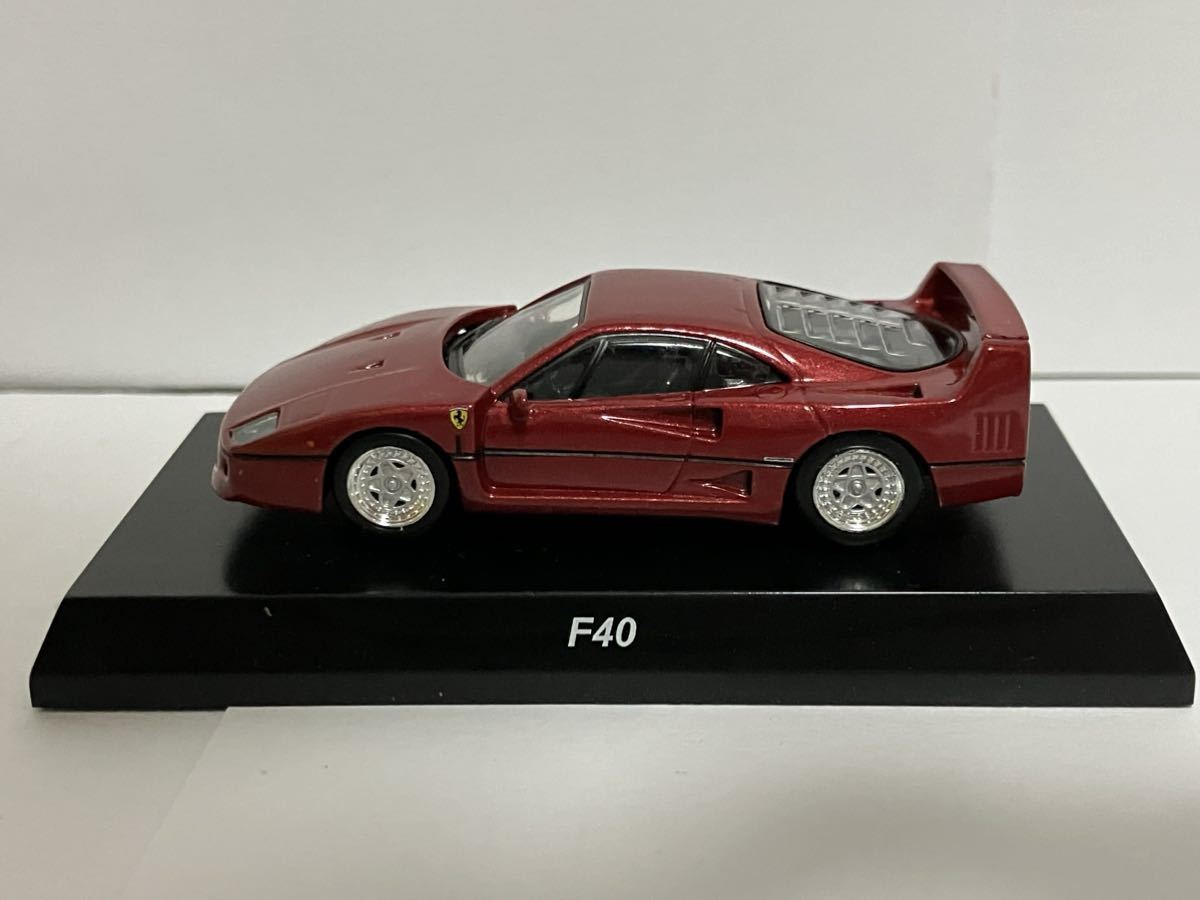 希少!! 京商 フェラーリ F40 ワインレッド ミニカーコレクション7 サークルKサンクス 限定 カード付き Ferrari 1/64 スーパーカー 廃盤_画像4