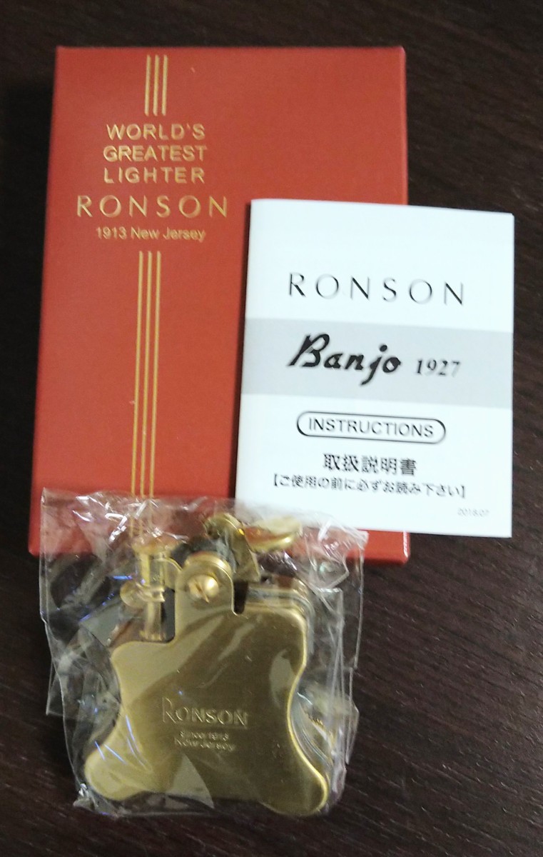 RONSON ロンソン　バンジョーフリントオイルライター　未使用_画像1