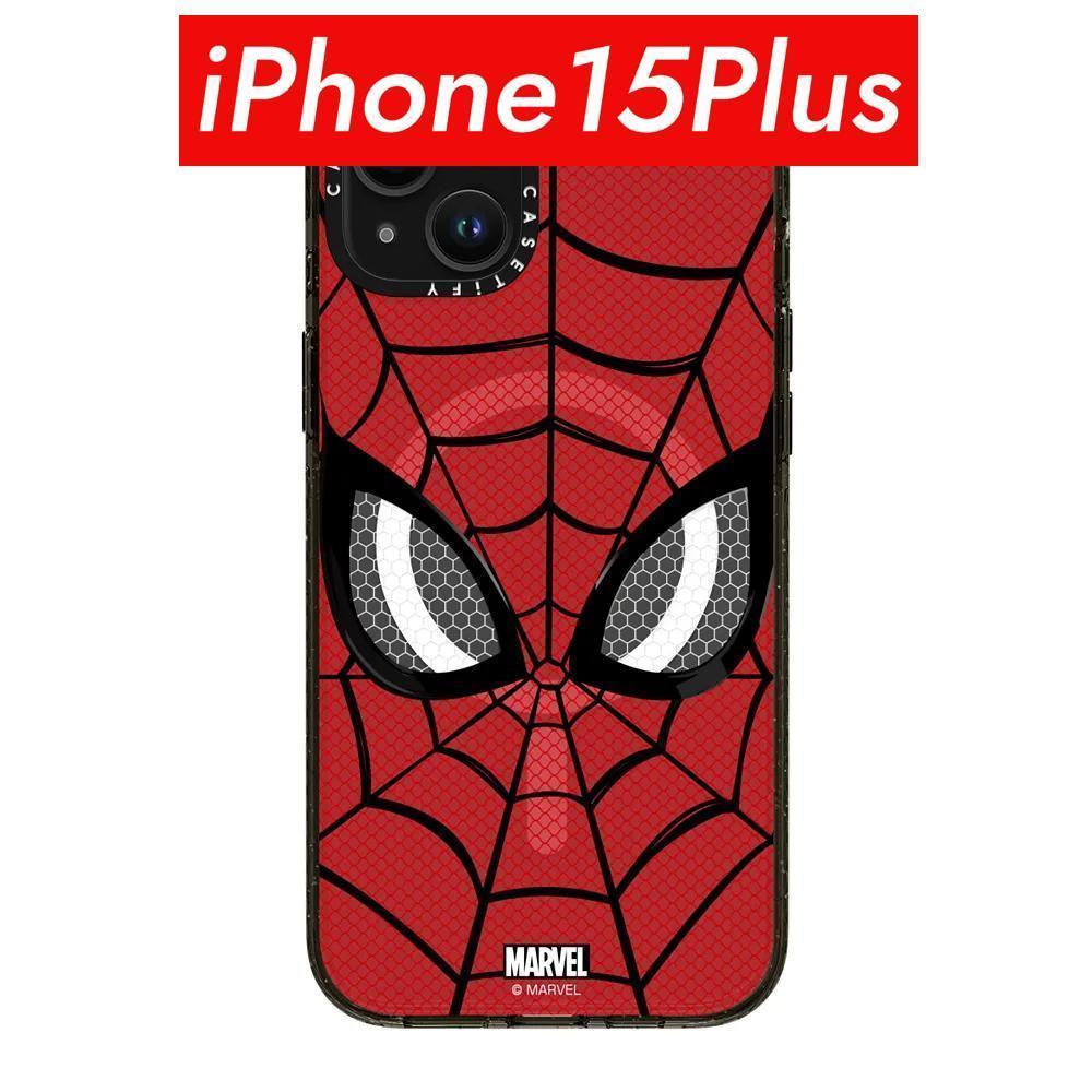 ★日本未発売★ CASETiFY スパイダーマンコラボ ケースティファイ Spider-Man iPhone 15 Plus プラス スマホケース アイフォンケース