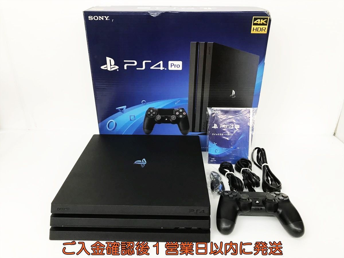 【1円】PS4 Pro 本体 セット 1TB ブラック SONY PlayStation4 CUH-7200B 動作確認済 プレステ4プロ DC09-791jy/G4