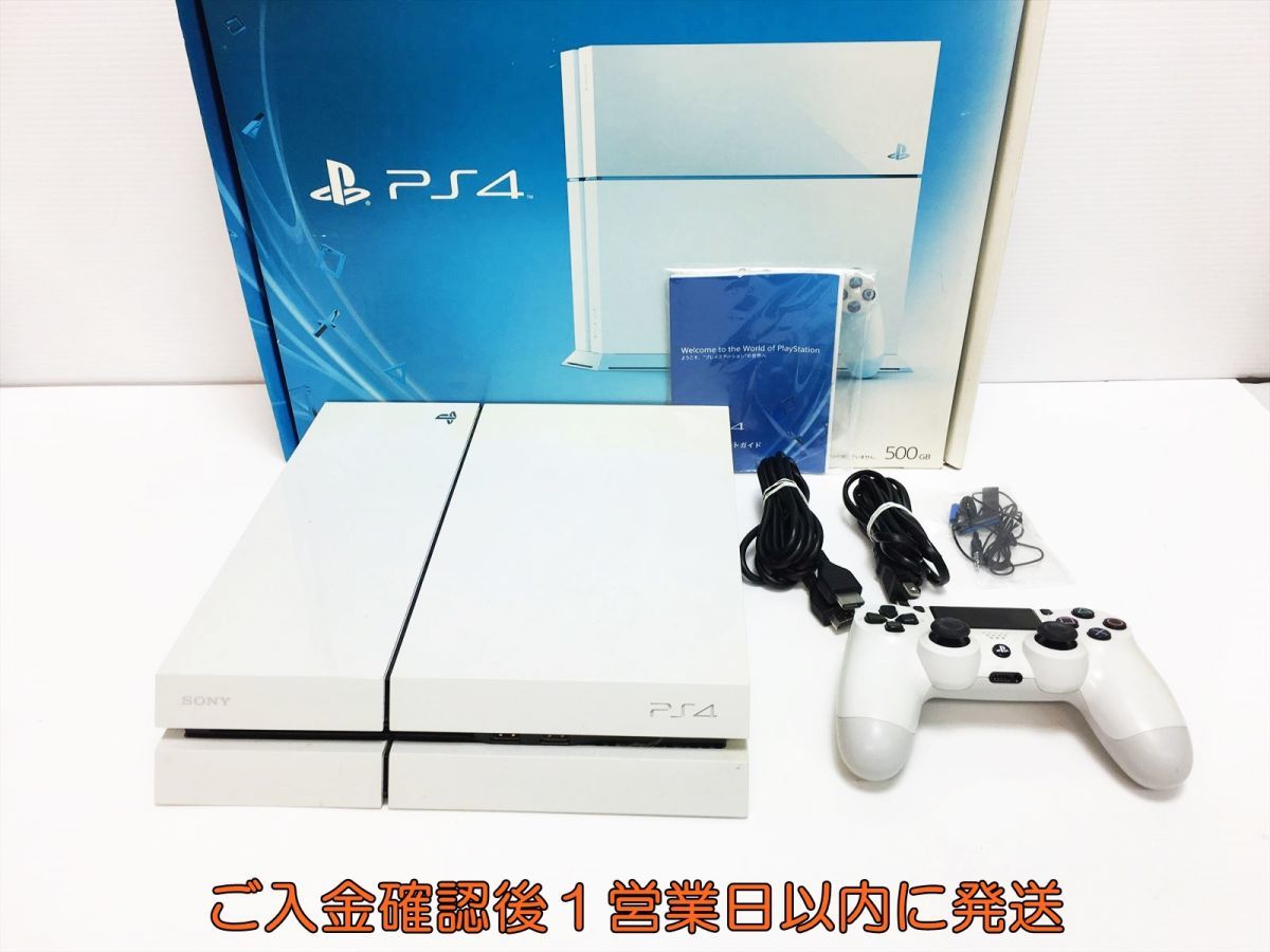 1円】PS4 本体/コントローラー セット CUH-1100A ホワイト 500GB FW9