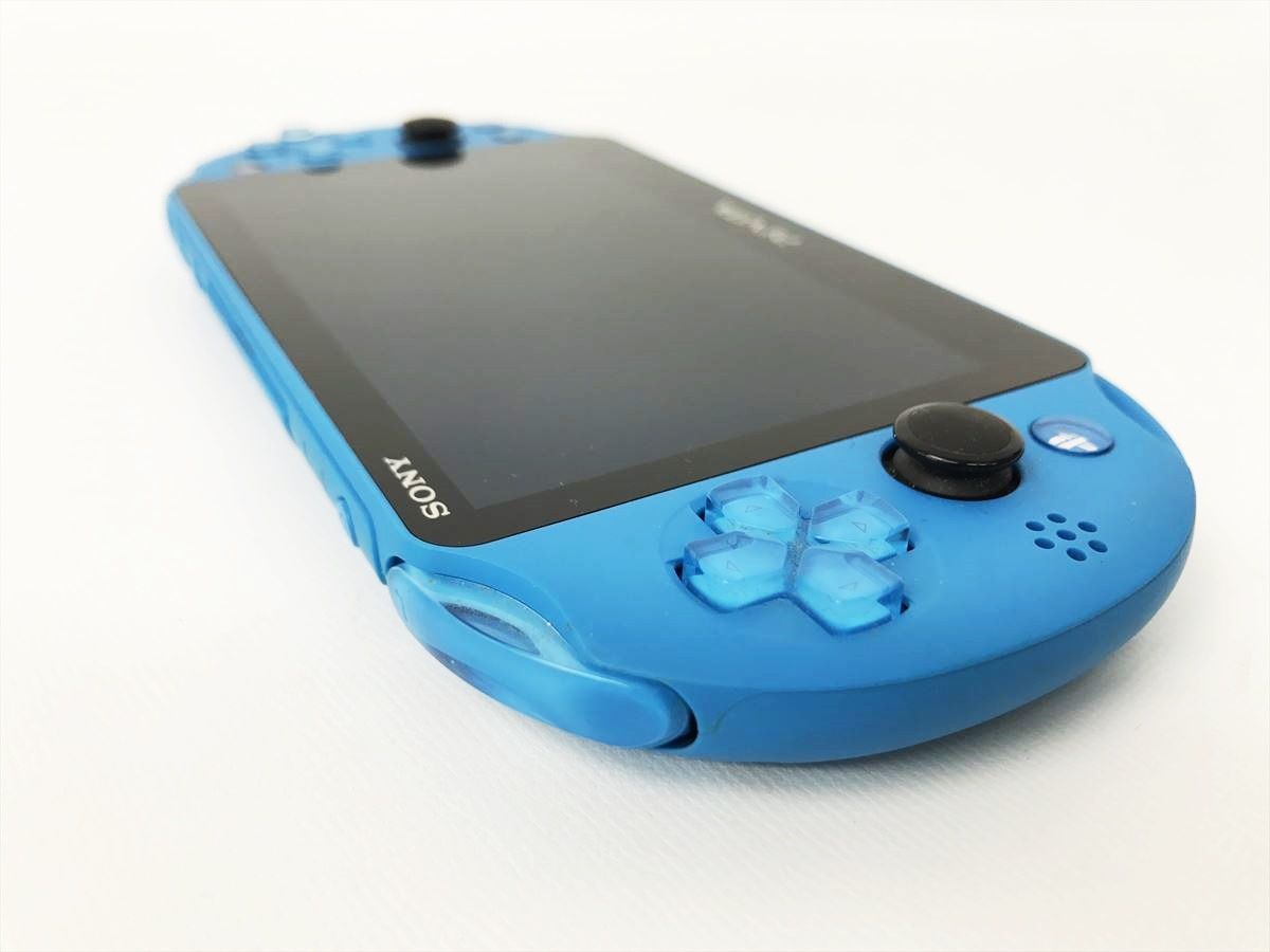 【1円】PSVITA 本体 アクアブルー SONY PlayStation VITA PCH-2000 動作確認済 新型 EC38-101jy/F3_画像3