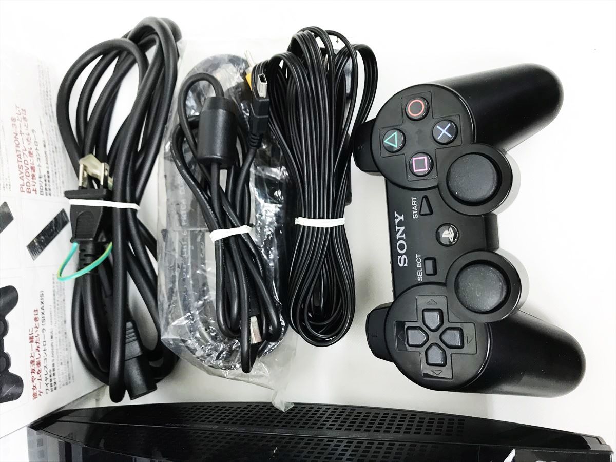 【1円】PS3 本体 セット 60GB 初期型 ブラック SONY PlayStation3 CECHA00 PS2ソフト起動OK 未検品ジャンク DC09-827jy/G4_画像2