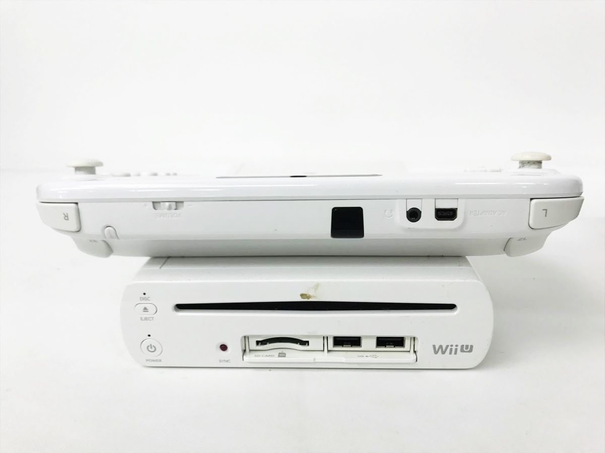 【1円】任天堂 WiiU 本体 セット 32GB ホワイト ニンテンドーWii U 初期化済 未検品ジャンク DC08-126jy/G4_画像4