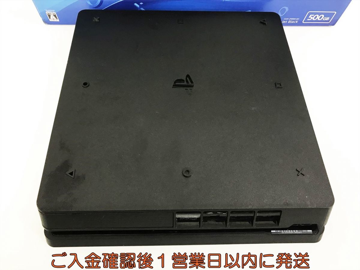 【1円】PS4 本体/箱 セット 500GB ブラック SONY PlayStation4 CUH-2100A 初期化/動作確認済 FW9.60 H07-641kk/G4_画像3