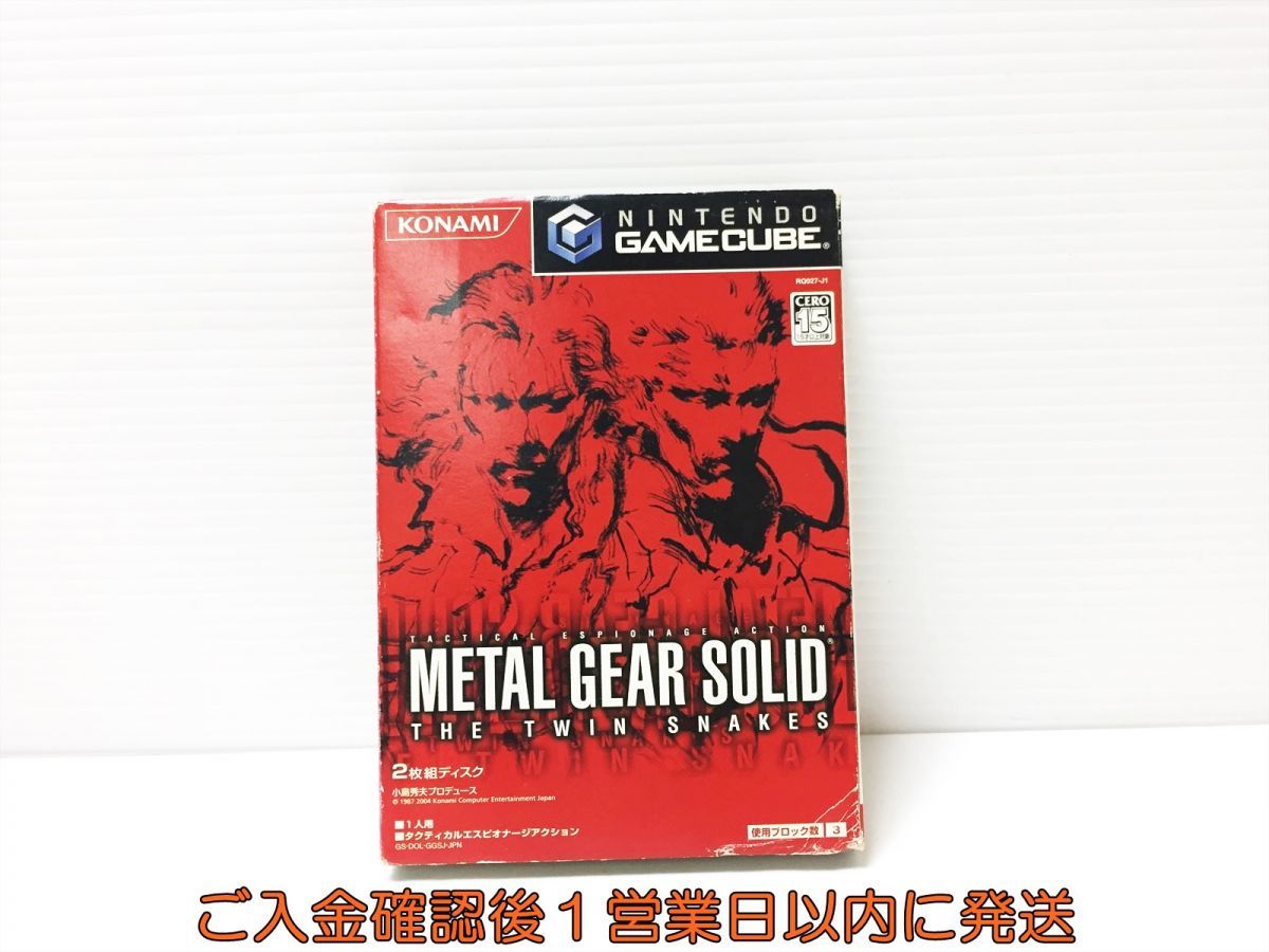 【1円】GC ゲームキューブ METAL GEAR SOLID THE TWIN SNAKES ゲームソフト 1A0307-195wh/G1_画像1