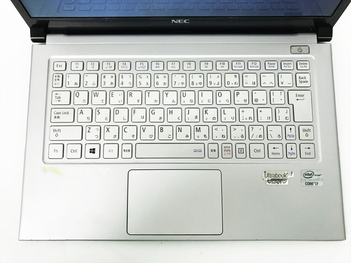 【1円】NEC VersaPro VG-G 13.3型ノートPC Windows10 i7-3537U 4GB SSD256GB 初期化済 未検品ジャンク DC07-538jy/G4_画像3