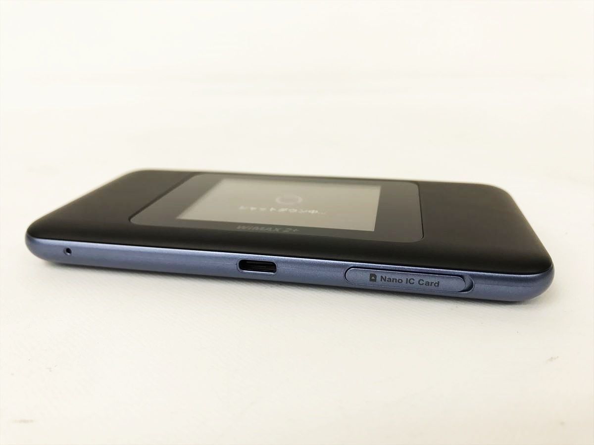 【1円】HUAWEI W06 モバイルルーター WiMAX 2+ Speed Wi-Fi NEXT ブルー 動作確認済 EC22-454jy/F3_画像3