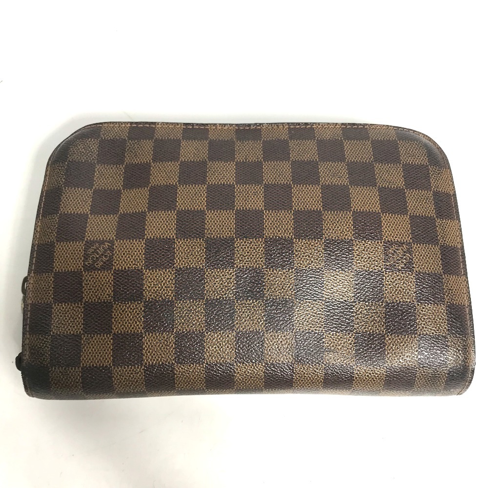 LOUIS VUITTON Louis Vuitton N51993 солнечный Louis с ремешком ручная сумочка портфель сумка Damier клатч eben[ б/у ]