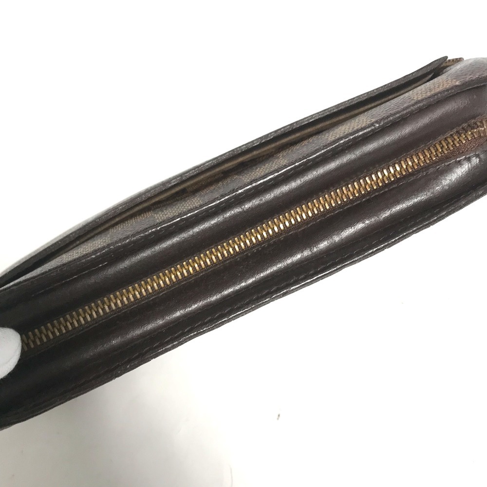 LOUIS VUITTON Louis Vuitton N51993 солнечный Louis с ремешком ручная сумочка портфель сумка Damier клатч eben[ б/у ]