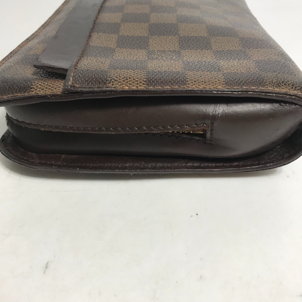 LOUIS VUITTON Louis Vuitton N51993 солнечный Louis с ремешком ручная сумочка портфель сумка Damier клатч eben[ б/у ]