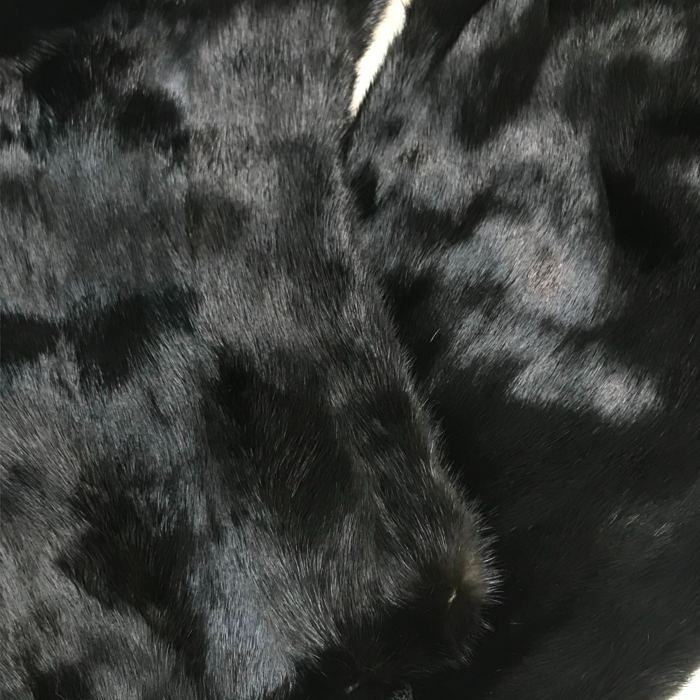  beautiful goods no brand No-brand fur tippet muffler black mink lady's dark brown 