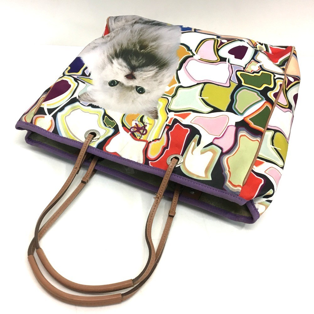 ANYA HINDMARCH Anya Hindmarch tote bag cat Cat print bag animal design nylon 