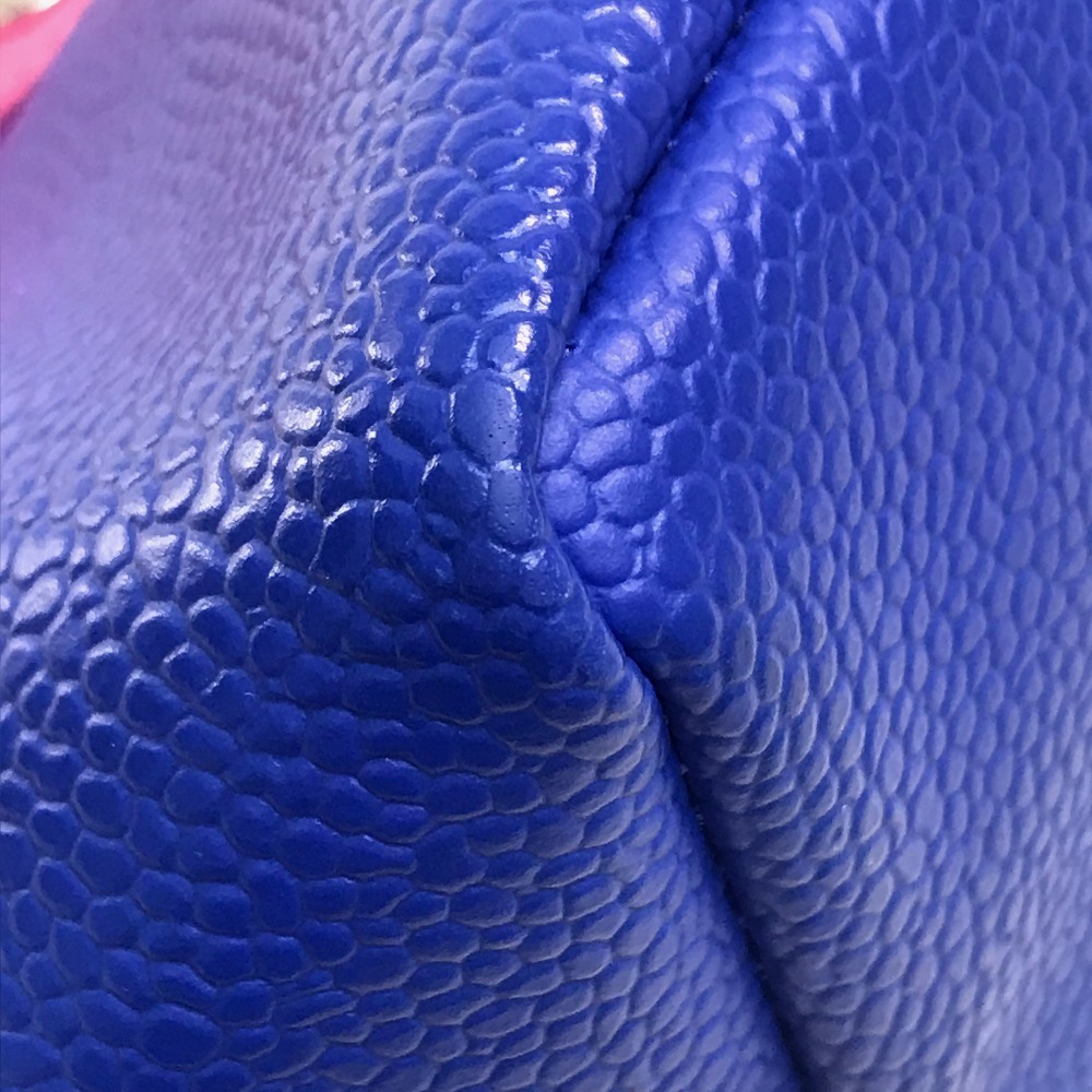 Herve Chapelier L be* car plie boat type Mini bag handbag PVC/ canvas lady's pink blue 