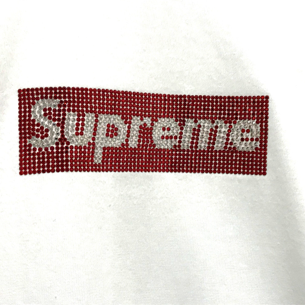 未使用 SUPREME シュプリーム SUPREMEスワロフスキー Tシャツ ボックス ロゴ 半袖Ｔシャツ メンズ_画像2