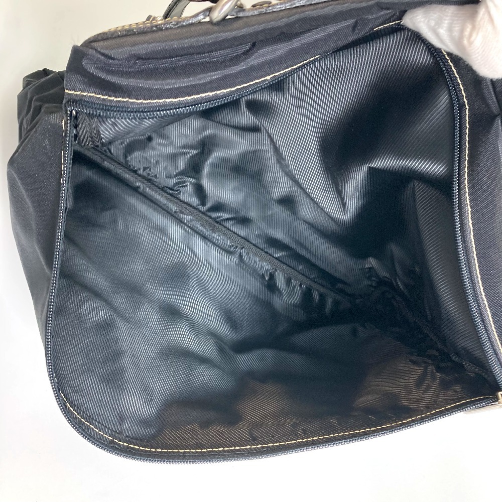 GIRARD-PERREGAUX ジラール・ペルゴ ロゴ エコバッグ 非売品 ノベルティ 折り畳み ハンドバッグ メッシュ ブラック メンズ【中古】未使用_画像7