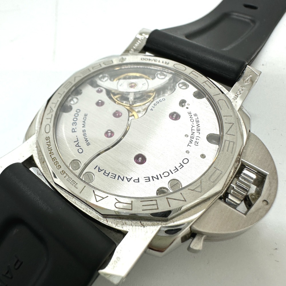PANERAI パネライ PAM00372 ルミノール 1950 3デイズ 手巻き 前期 腕時計 シルバー メンズ【中古】_画像8