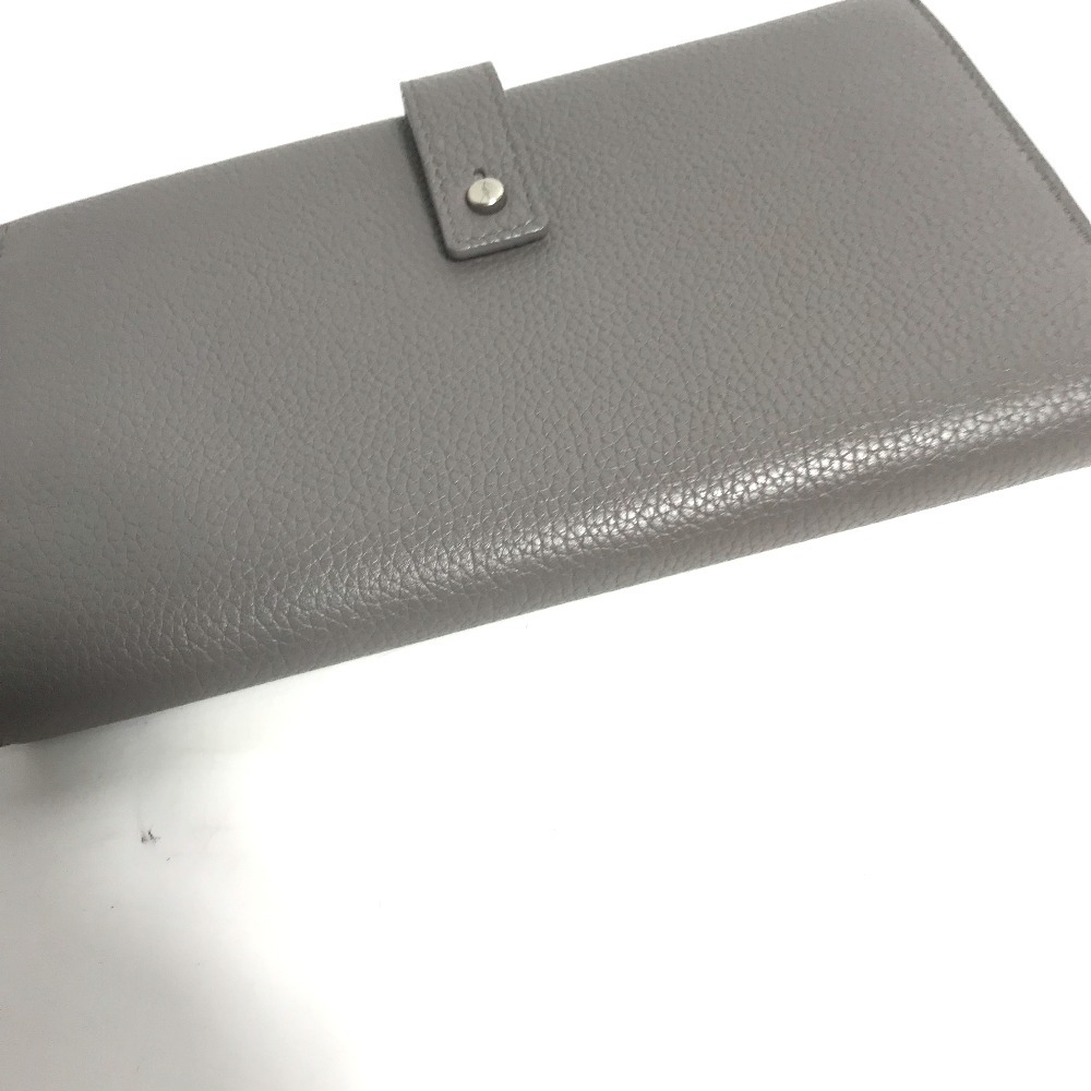 YVES SAINT LAURENTivu* солнечный rolan 504981sakdo Jules ячейка для монет имеется кошелек для мелочи . длинный бумажник длинный кошелек серый [ б/у ]
