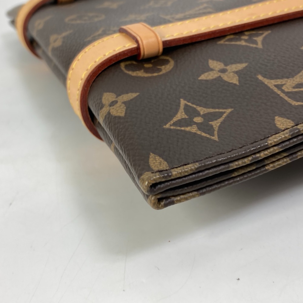 LOUIS VUITTON ルイヴィトン M41210 カルーゼル 肩掛け モノグラム ショルダーバッグ ブラウン レディース【中古】_画像8