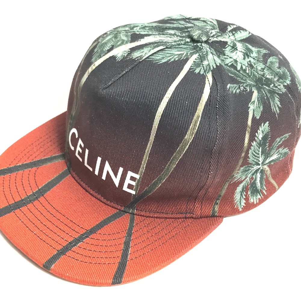 CELINE セリーヌ 2AUU1702Q Street Style Cap 帽子 キャップ帽 ベースボール ロゴ キャップ ブラウン系 レディース【中古】_画像4